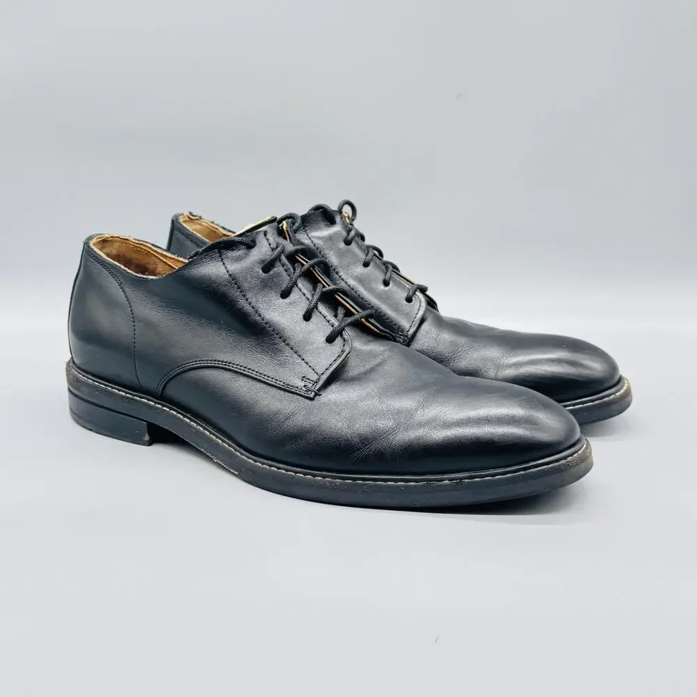 Cole Haan Shoes Mens 11 Black Leather Grand OS Derby Oxford Lace Up Dress Casual
